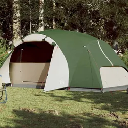 Campingzelt 8 Personen Grün 360x430x195 cm 190T Taft