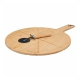 5five Simply Smart 5five - Pizzaschneidebrett mit bambusrolle 37cm