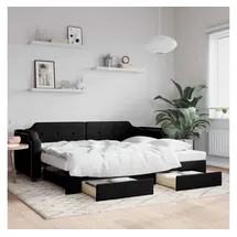 vidaXL Tagesbett 80 x 200 cm Schwarz
