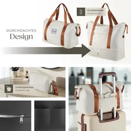 Tectake Madison Koffer-Set 13-tlg. beige/creme