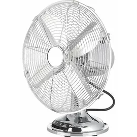 Sichler Haushaltsgeräte Vollmetall Tischventilator 30 cm Retro