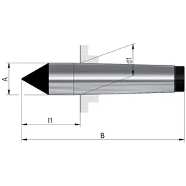 Röhm Feste Zentrierspitze MK 3