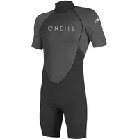 O'Neill Men's Reactor Ii 2mm Back Zip Spring Wetsuit, Black/Graphite, L