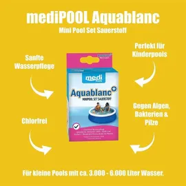 mediPool Aquablanc Mini Pool Set Sauerstoff weiß 320 g