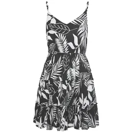 LASCANA Strandkleid Schwarz/Weiß 38