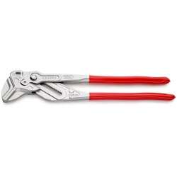 KNIPEX 86 03 400 Zangenschlüssel XL 400 mm verchromt Zange und Schraubenschlüssel in einem Werkzeug mit Kunststoff