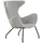 SalesFever Relaxsessel Oslo Strukturstoff 78 x 96 x 77 cm Grau