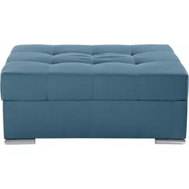 Collection AB Polsterhocker Josy 97 x 41 x 68 cm 100% Polyester Blau