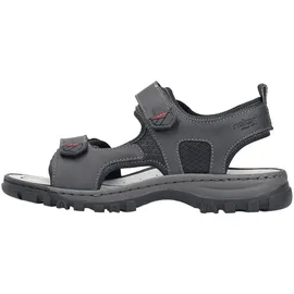 Rieker Freizeitsandalen Herren Schwarz 44