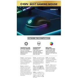 SteelSeries Rival 3 schwarz