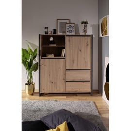 Finori Highboard DENVER B/H/T 120x140x40 cm,