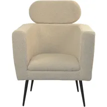 Hofmann Living And More Loungesessel Polyester 72 x 95 x 67 cm Beige höhenverstellbar