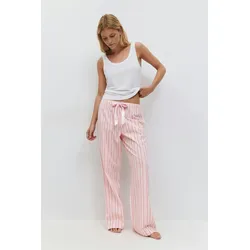 Gina Tricot - Poplin pyjamas trousers - pyjamas - Rosa - S - Dame - Rosa - S