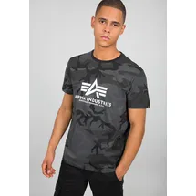 Alpha Industries T-Shirt mit Label-Print, Black, S