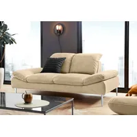 W.SCHILLIG 2-Sitzer enjoy&MORE, mit Sitztiefenverstellung, Füße silber matt, Breite 202 cm beige