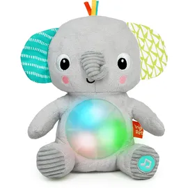 Bright Starts Bright Starts, Hug-a-Bye Baby Kuscheltier Elephant mit Lichtern, Melodien, unterschiedlichen Texturen und vielem mehr, Mehrfarbig