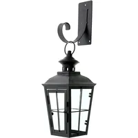 Dekoleidenschaft Wandlaterne Chateau aus Glas & Metall, schwarz, mit