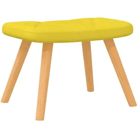 vidaXL Schaukelsessel mit Hocker Senfgelb Stoff