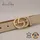 AnnaMatoni Damengürtel Leder beige 110