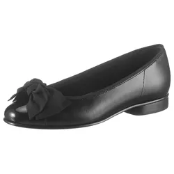 Ballerina, Flats, Kitten Heel, Festliche Schuhe mit aufwendiger Schleife, Gr. 40, schwarz, , 28579609-40