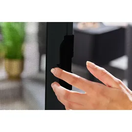 hecht International Fliegengitter Türrollo Smart 160 x 220 cm Dunkelgrau