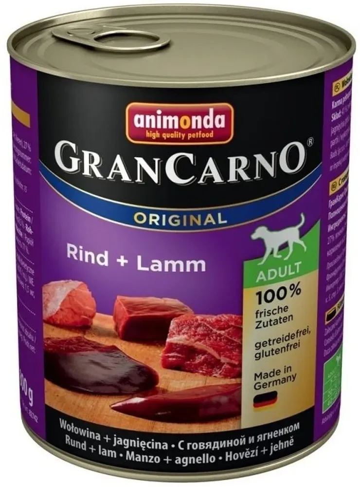 Animonda Dog GranCarno Adult Rind und Lamm 12x800g