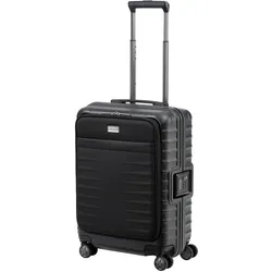 TITAN Reisekoffer  LITRON FRAME Kabinentrolley mit Vortasche 55 cm   4 Rollen 42 l - Schwarz