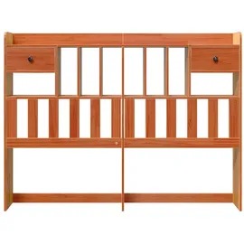 vidaXL Kopfteil mit Stauraum Wachsbraun 150 cm Massivholz Kiefer