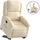 vidaXL Relaxsessel mit Aufstehhilfe Polyester 86,5 x 99,5 x 0 cm Creme
