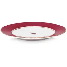 Pip Studio Love Birds Speiseteller 26,5 cm dunkelrot