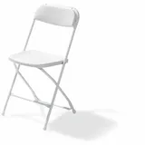 Essentials Budget Klappstuhl 43 x 45 x 80 cm weiß
