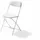 Essentials Budget Klappstuhl 43 x 45 x 80 cm weiß