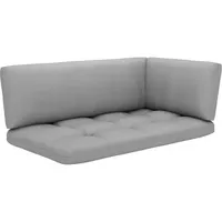 vidaXL Paletten Ecksofa Loungesofa weiß
