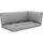 vidaXL Paletten Ecksofa Loungesofa weiß