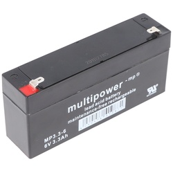 Multipower Blei-Akku MP3.3-6 mit Faston Kontakt 4,8mm