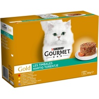 Gourmet Gold Les Timbales Schachteln für Erwachsene, 12 x 85 g, 8 Stück