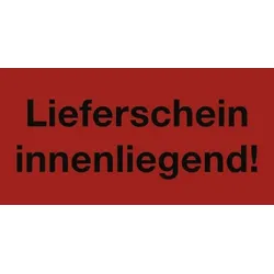 Aufkleber Lieferschein innenliegend!, Papier, 50,8x25,4 mm, 1000 Stück/Rolle
