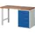 tecwerk Werkbank Ser.BK 650 B1500xT700xH840mm Buche massiv grau/blau 5 Schubl.TECWERK