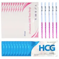 EIH1 25 Stück Ovulationstest Streifen et 10 Schwangerschaftsteststreifen Hochempfindliche Ovulationstests,empfindliche Fruchtbarkeitsvorhersage-Stäbchen (25 LH + 10 HCG)