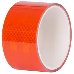 PROREGAL Breite Reflektorstreifen | Selbstklebend | Extra haltbar | orange | BxL: 5cm x 2m | 5 Rollen | Reflektierband Reflektorsticker