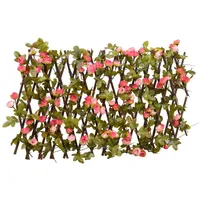 vidaXL Rankgitter mit Künstlichem Efeu 180 x 20 cm Rosa
