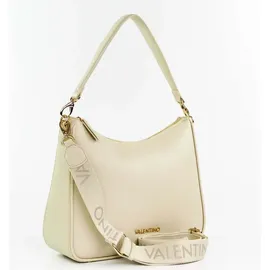 Valentino Never Hobo Bag Synthetik Beige/Weiß