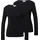 s.Oliver Geripptes Slim-Fit-Longsleeve Schwarz L