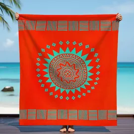 Le Comptoir de la Plage Strandtuch 140 x 170 cm orange