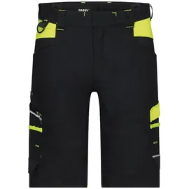 DASSY Arbeitsshorts Stretch Manilla Women 250110 Gr. 48 schwarz/neongelb