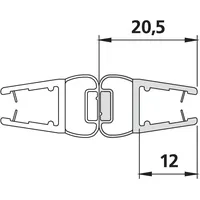 Kermi 6445 1x Magnetleiste 3270 22 Länge: 2000 mm