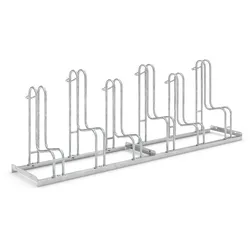 Hochwertiger Fahrradständer Standparker 4056 | Sicherer Radständer auch für Mountainbikes & E-Bikes | einseitig, für 6 Fahrräder | Stahl verzinkt