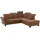 Home Affaire Ecksofa »Solvei L-Form« wahlweise auch mit Kopfteilverstellung und Bettfunktion, Federkern braun