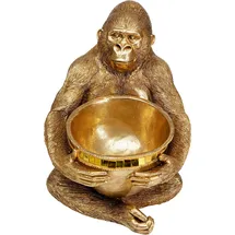 Kare DESIGN Deko-Objekt Gorilla Holding Bowl Polyresin Gold