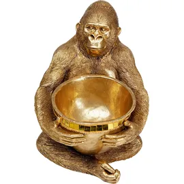 Kare DESIGN Deko-Objekt Gorilla Holding Bowl Polyresin Gold